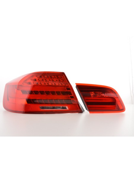 Fanali posteriori a LED set BMW Serie 3 E92 Coupé 06-10 rosso / trasparente