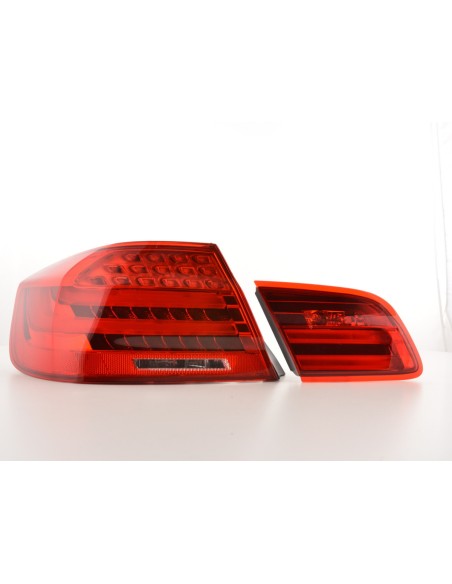 Fanali posteriori a LED set BMW Serie 3 E92 Coupé 06-10 rosso / trasparente