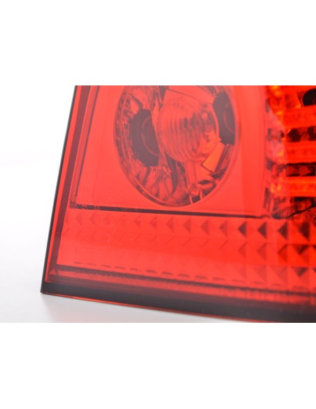Set di luci posteriori a LED BMW serie 5 E60 berlina 08-09 rosso / trasparente