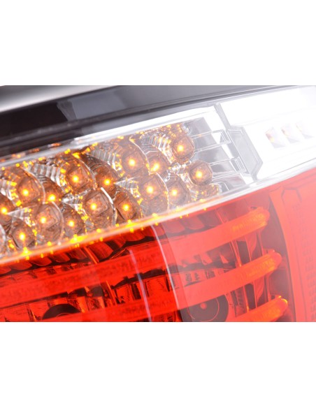 Set di luci posteriori a LED BMW serie 5 E60 berlina 08-09 rosso / trasparente