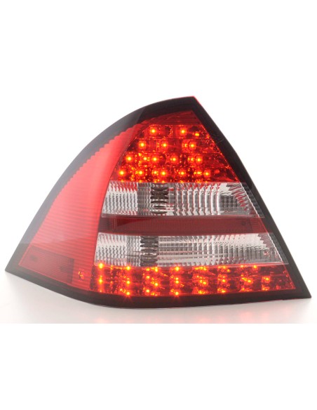 Set luci posteriori a LED Mercedes Classe C W203 Limo 05-07 rosso / trasparente