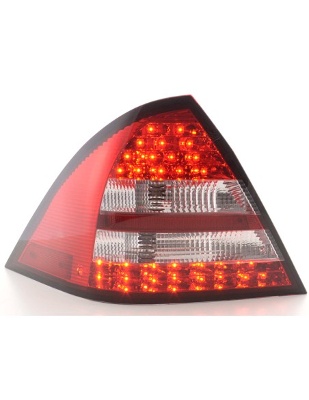 Set luci posteriori a LED Mercedes Classe C W203 Limo 05-07 rosso / trasparente