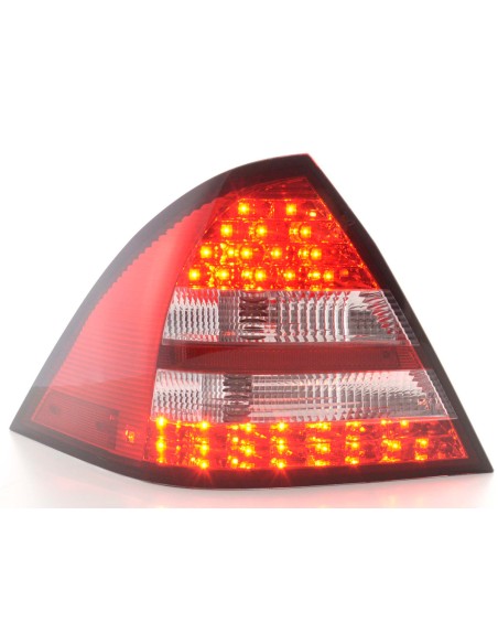 Set luci posteriori a LED Mercedes Classe C W203 Limo 05-07 rosso / trasparente