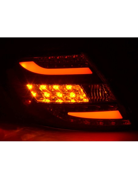 Set di luci posteriori a LED Mercedes Classe C tipo W204 07-11 nero