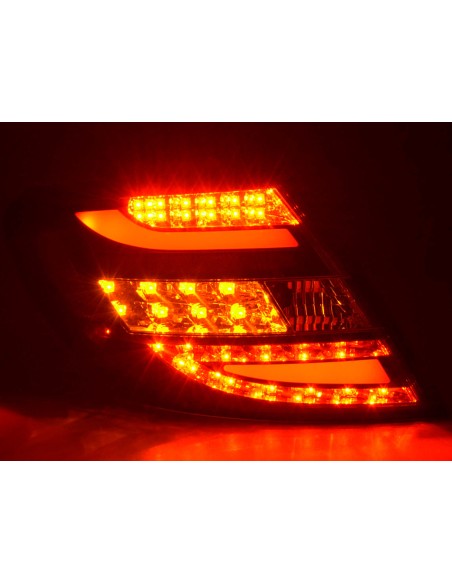 Set di luci posteriori a LED Mercedes Classe C tipo W204 07-11 nero