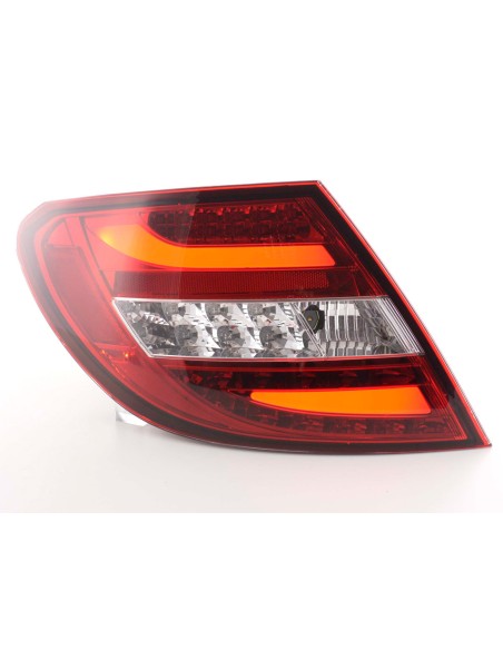 Fanali posteriori a LED set Mercedes Classe C tipo W204 2011- rosso / trasparente