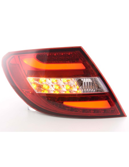 Fanali posteriori a LED set Mercedes Classe C tipo W204 2011- rosso / trasparente