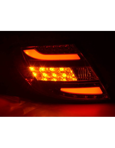 Fanali posteriori a LED set Mercedes Classe C tipo W204 2011- rosso / trasparente