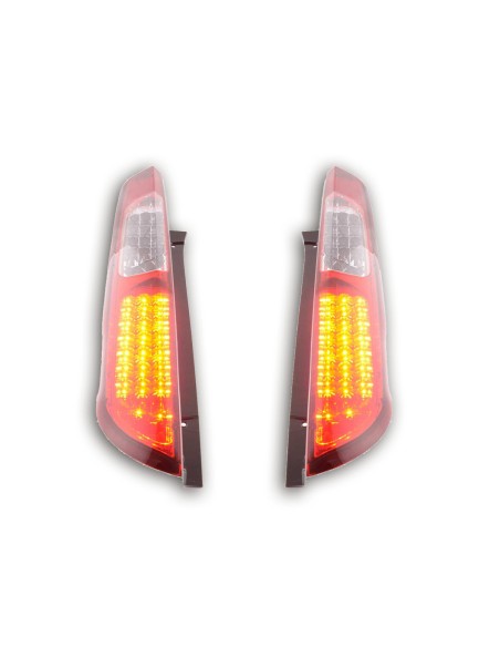 Fanali posteriori a LED Ford Focus 2 5 porte 04-08 rosso / trasparente