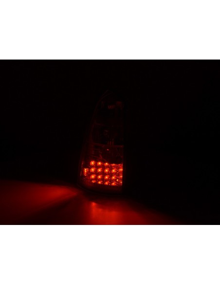 Set fanali posteriori LED Ford Focus Tournament DNW 98-04 cromati per guida a destra
