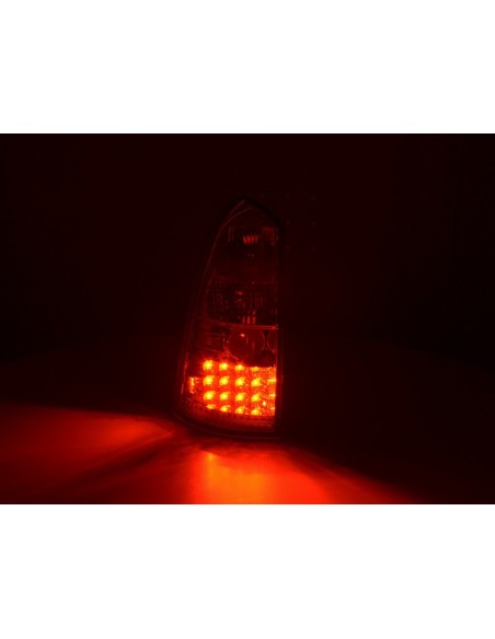 Set fanali posteriori LED Ford Focus Tournament DNW 98-04 cromati per guida a destra