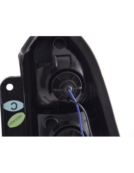 Set fanali posteriori LED Ford Focus Tournament DNW 98-04 cromati per guida a destra