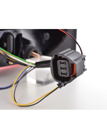 Fanali posteriori a LED Ford Focus 3 hatchback 11-14 rosso / trasparente