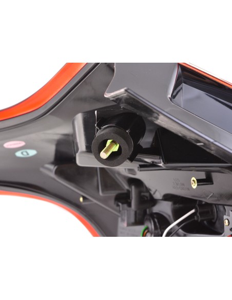 Fanali posteriori a LED Ford Focus 3 hatchback 11-14 rosso / trasparente