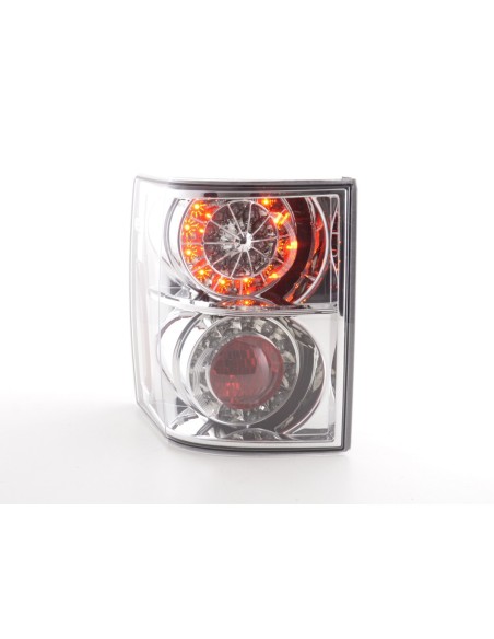 Fanali posteriori LED Land Rover Range Rover 02-05 cromati con indicatori LED