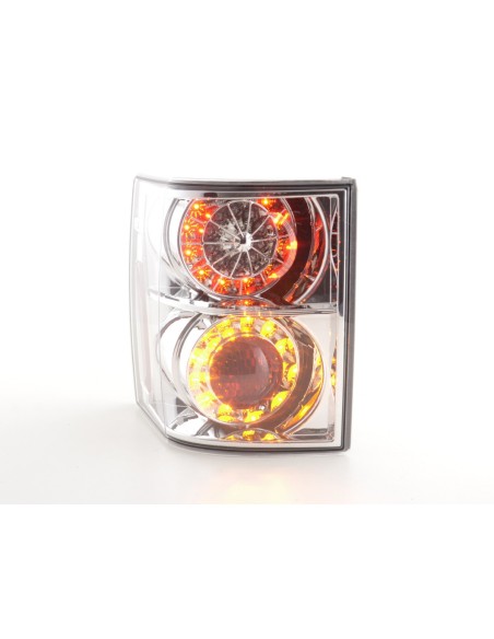Fanali posteriori LED Land Rover Range Rover 02-05 cromati con indicatori LED