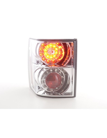 Fanali posteriori LED Land Rover Range Rover 02-05 cromati con indicatori LED