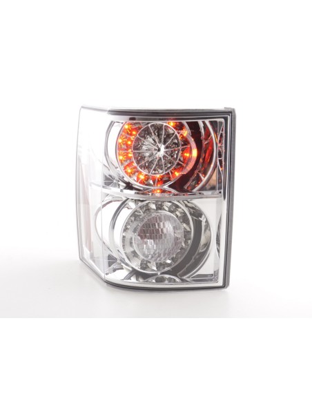 Fanali posteriori LED Land Rover Range Rover 02-05 cromati con indicatori LED