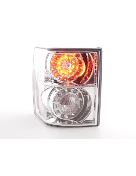 Fanali posteriori LED Land Rover Range Rover 02-05 cromati con indicatori LED