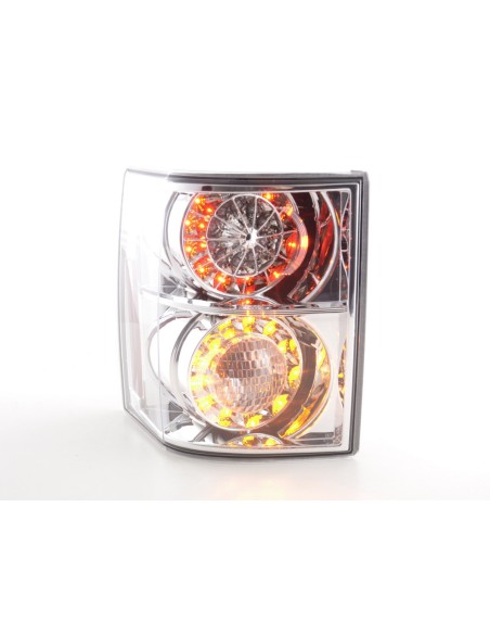 Fanali posteriori LED Land Rover Range Rover 02-05 cromati con indicatori LED