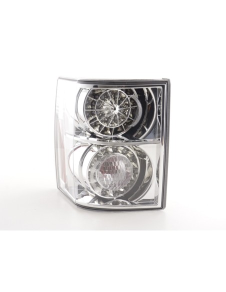 Fanali posteriori LED Land Rover Range Rover 02-05 cromati con indicatori LED