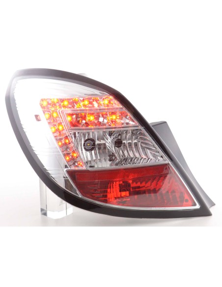 Set di luci posteriori a LED Opel Corsa D 5 porte 06-10 cromato