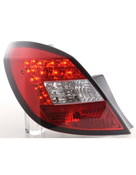 Set di luci posteriori a LED Opel Corsa D 5 porte 06-10 rosso / trasparente