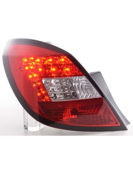 Set di luci posteriori a LED Opel Corsa D 5 porte 06-10 rosso / trasparente