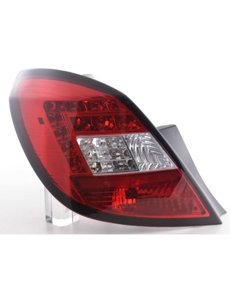 Set di luci posteriori a LED Opel Corsa D 5 porte 06-10 rosso / trasparente