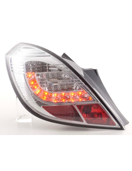 Set di luci posteriori a LED Opel Corsa D 3 porte 06-10 cromato