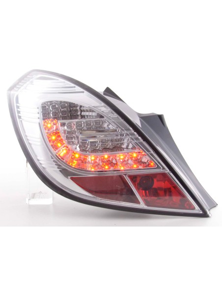 Set di luci posteriori a LED Opel Corsa D 3 porte 06-10 cromato