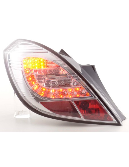 Set di luci posteriori a LED Opel Corsa D 3 porte 06-10 cromato