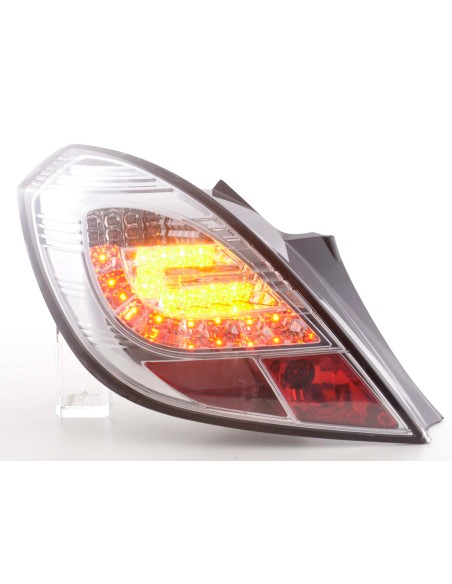 Set di luci posteriori a LED Opel Corsa D 3 porte 06-10 cromato