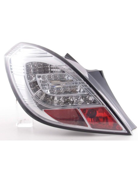 Set di luci posteriori a LED Opel Corsa D 3 porte 06-10 cromato
