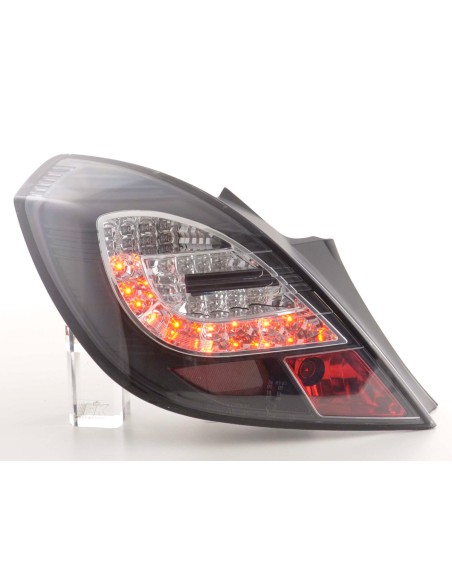 Fanali posteriori a LED set Opel Corsa D 3 porte 06-10 nero