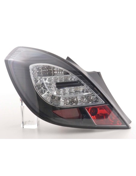 Fanali posteriori a LED set Opel Corsa D 3 porte 06-10 nero