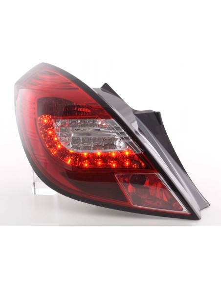 Set di luci posteriori a LED Opel Corsa D 3 porte 06-10 rosso / trasparente