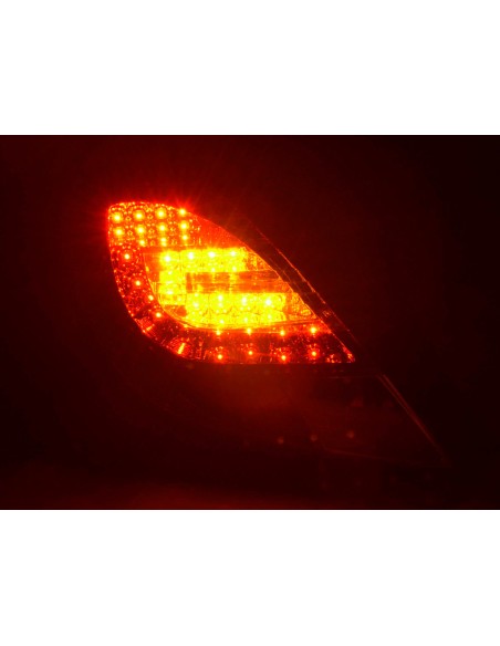 Set di luci posteriori a LED Opel Corsa D 3 porte 06-10 rosso / trasparente