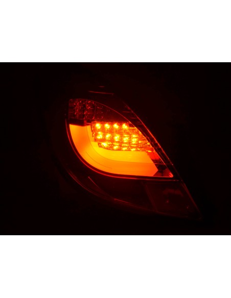 Set di luci posteriori a LED Opel Corsa D 3 porte 06-10 rosso / trasparente