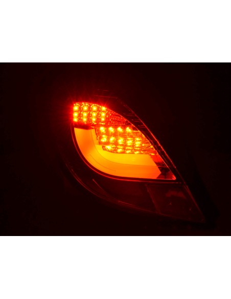 Set di luci posteriori a LED Opel Corsa D 3 porte 06-10 rosso / trasparente