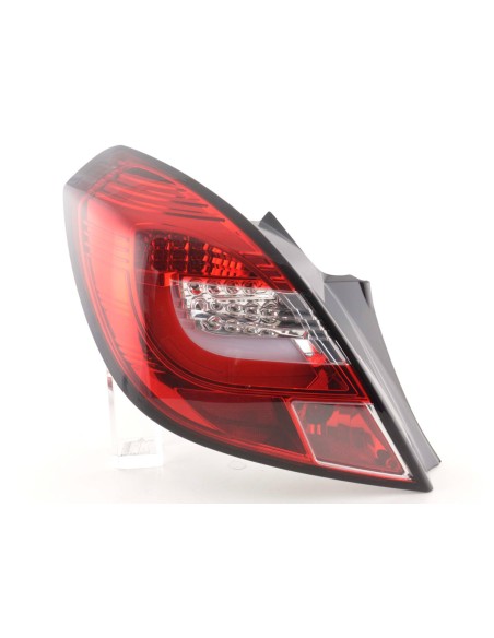 Set di luci posteriori a LED Opel Corsa D 3 porte 06-10 rosso / trasparente