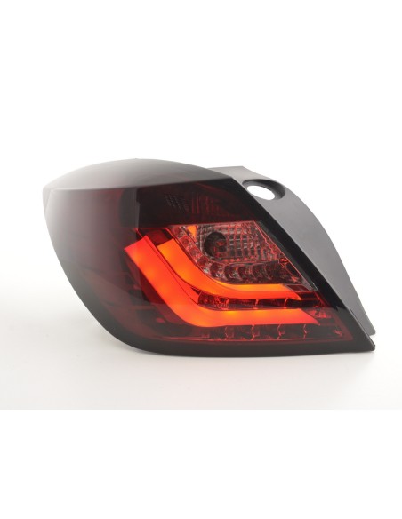 Fanali posteriori a LED Opel Astra H 3 porte anno 04-08 rosso / nero