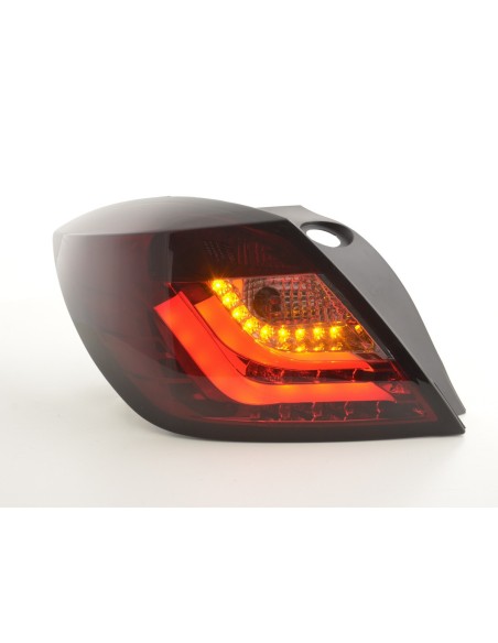 Fanali posteriori a LED Opel Astra H 3 porte anno 04-08 rosso / nero