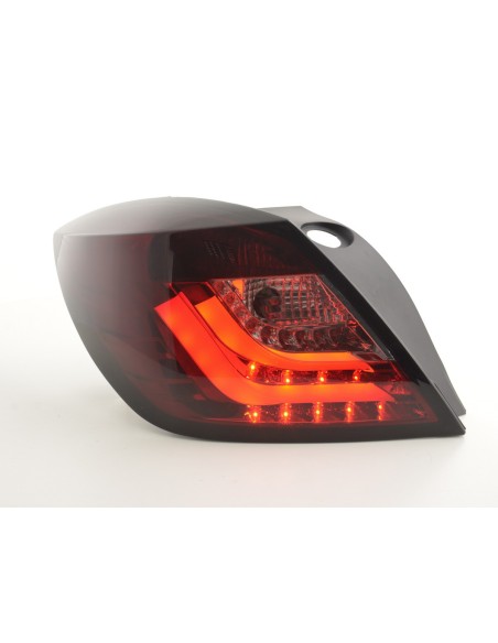 Fanali posteriori a LED Opel Astra H 3 porte anno 04-08 rosso / nero