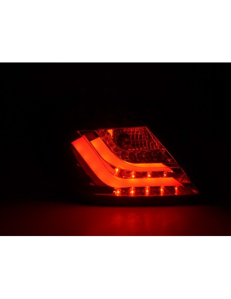 Fanali posteriori a LED Opel Astra H 3 porte anno 04-08 rosso / nero