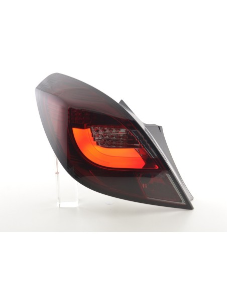 Set di luci posteriori a LED Opel Corsa D 3 porte. 06-10 rosso / nero