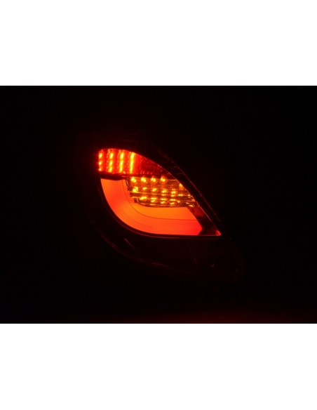 Set di luci posteriori a LED Opel Corsa D 3 porte. 06-10 rosso / nero