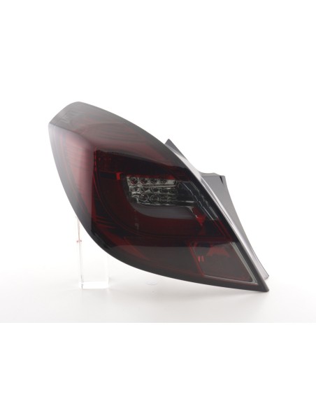 Set di luci posteriori a LED Opel Corsa D 3 porte. 06-10 rosso / nero
