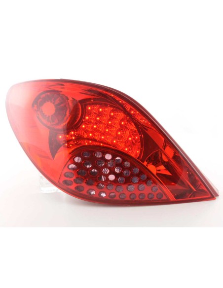 Fanali posteriori LED set Peugeot 207 06-09 rosso