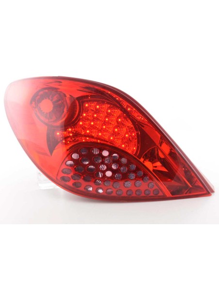 Fanali posteriori LED set Peugeot 207 06-09 rosso